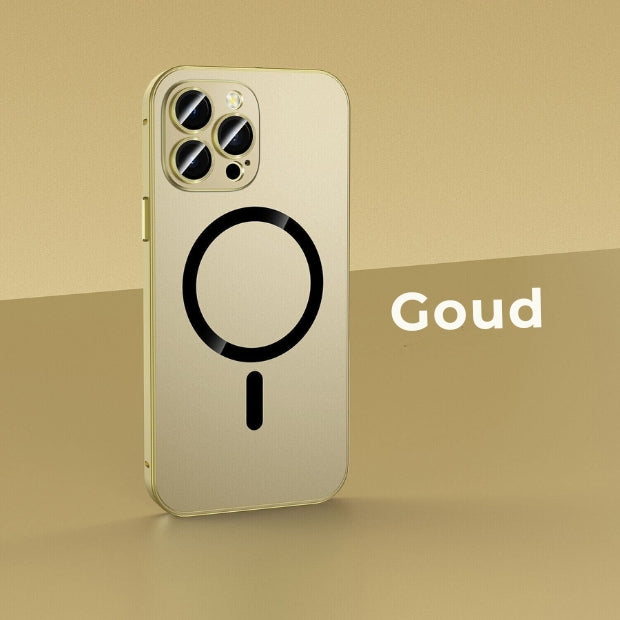 iPhone Magsafe Hoesje - mat aluminium metaal