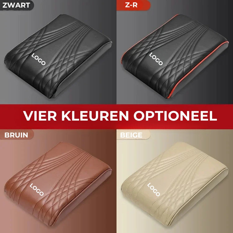 Auto Armsteunn Cover - Leer + Geheugenkatoen