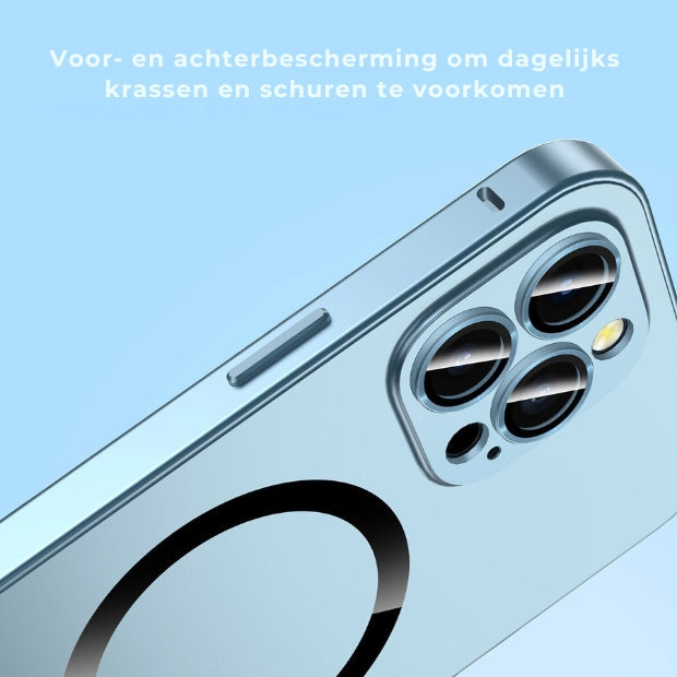 iPhone Magsafe Hoesje - mat aluminium metaal