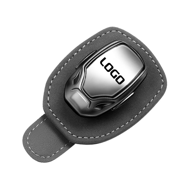 Multifunctionele Auto Brilclip Gestikt Suede