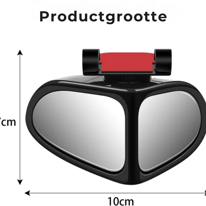 Biflect - Dodehoekspiegelset, 360° draaibaar en vergroot zicht (2st)