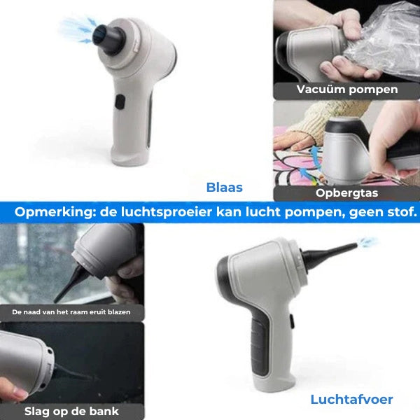 Mini snoerloze handstofzuiger
