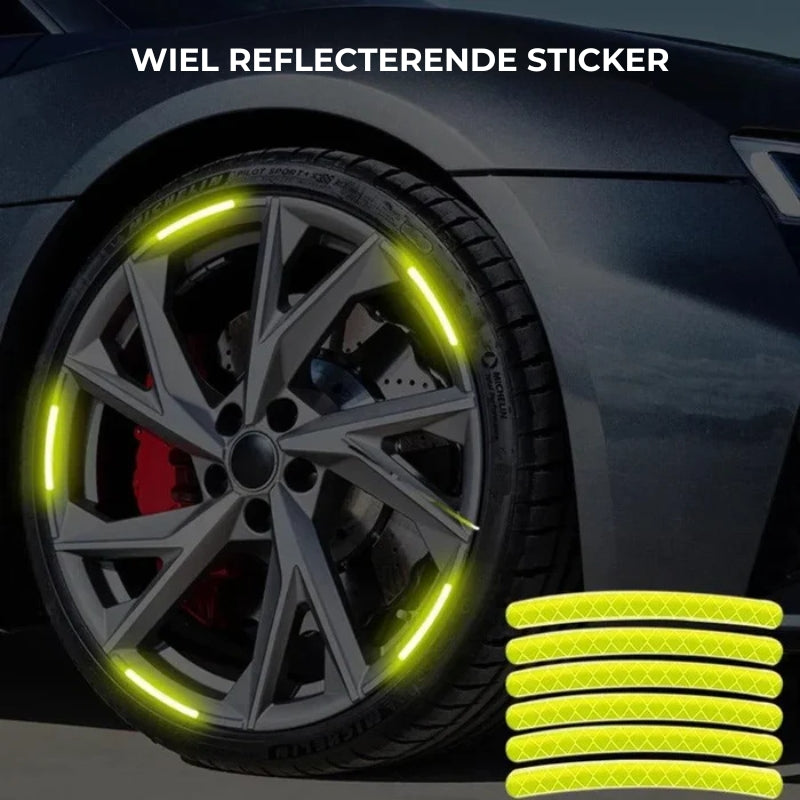 Autowiel Lichtgevende Stickers (20st)