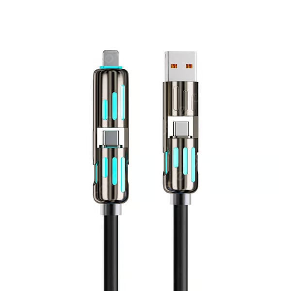 🔥4-in-1 Usb-Oplaadkabel Voor Snel Opladen Max 60W