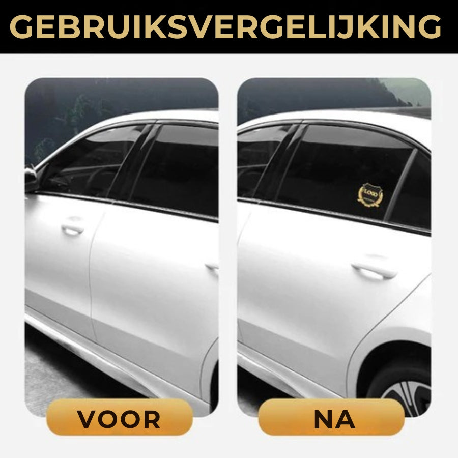 Auto 3D Stickers gepersonaliseerd (2 stuks)