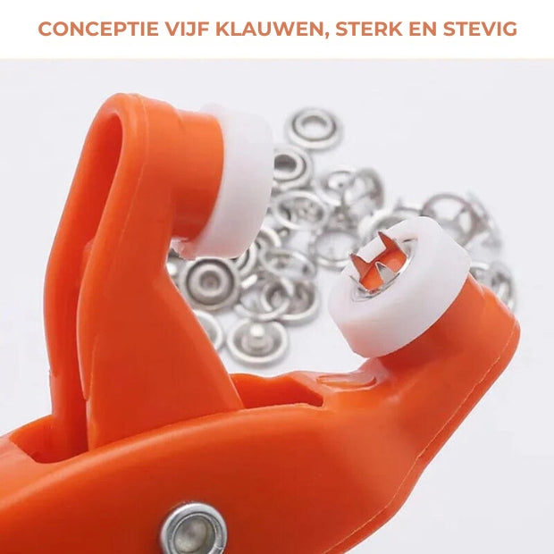 Knoppen-gereedschapsset met vijfpinsluiting