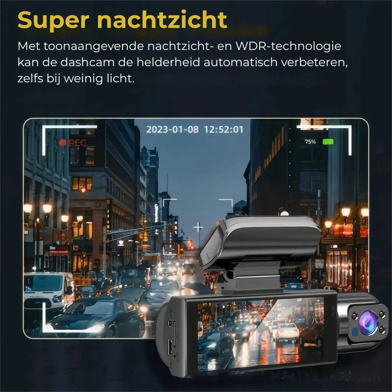 M8 Dual Lens Dashcam - 1080P HD - WiFi