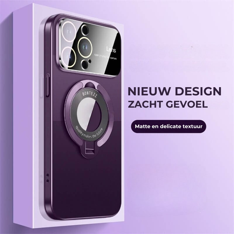 iPhone Metallic Hoesje - Statief en Camerabescherming