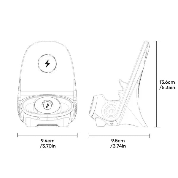 Ministoel draadloze telefoon oplader