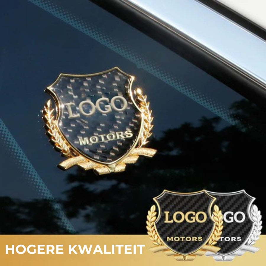 Auto 3D Stickers gepersonaliseerd (2 stuks)