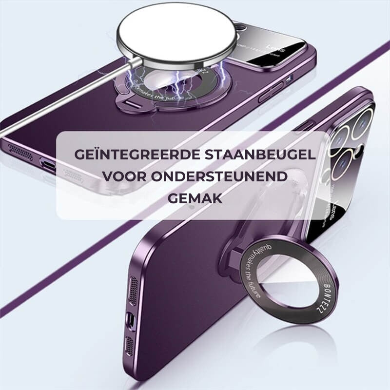 iPhone Metallic Hoesje - Statief en Camerabescherming