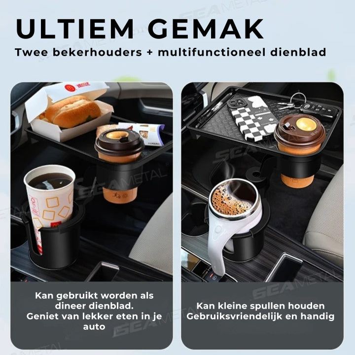 FlexiTray - 4-in-1 bekerhouder & snackbakje