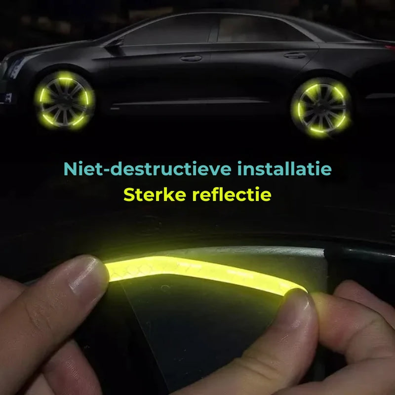 Autowiel Lichtgevende Stickers (20st)