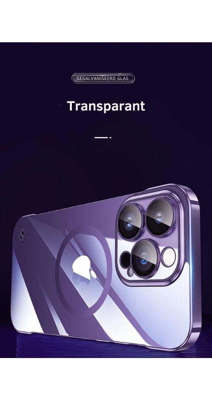 Transparant, Frameloos iPhone Hoesje (MagSafe)