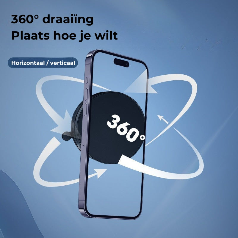 Magnetische Telefoonhouder met Vacuümzuiging