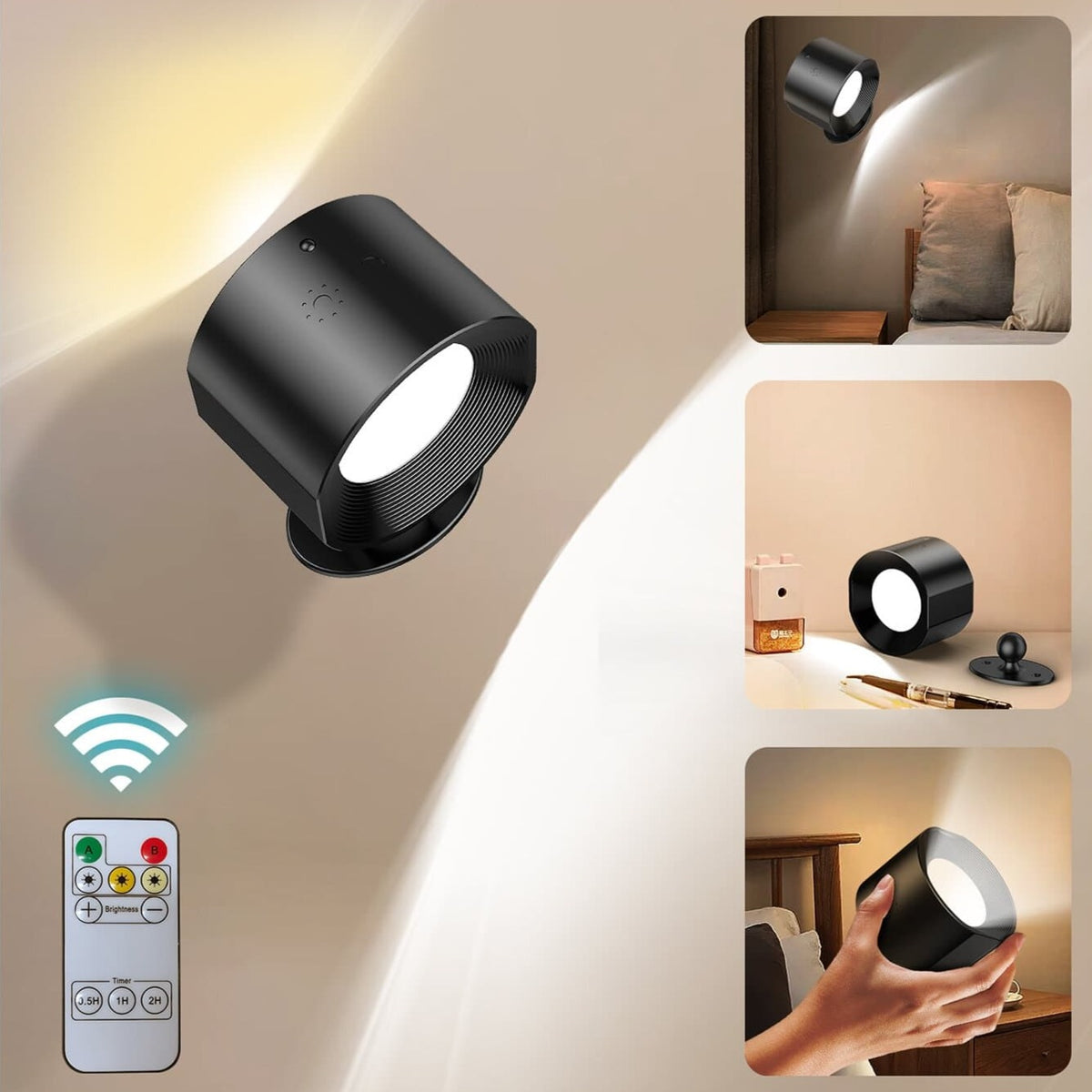 360° LED Wandlamp (Set van 2 stuks)