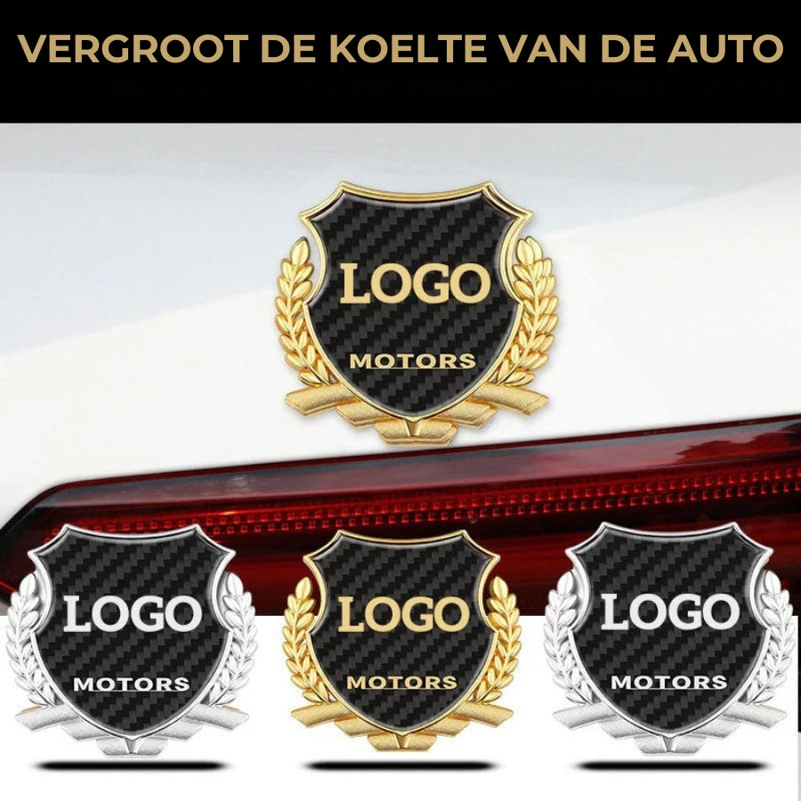 Auto 3D Stickers gepersonaliseerd (2 stuks)