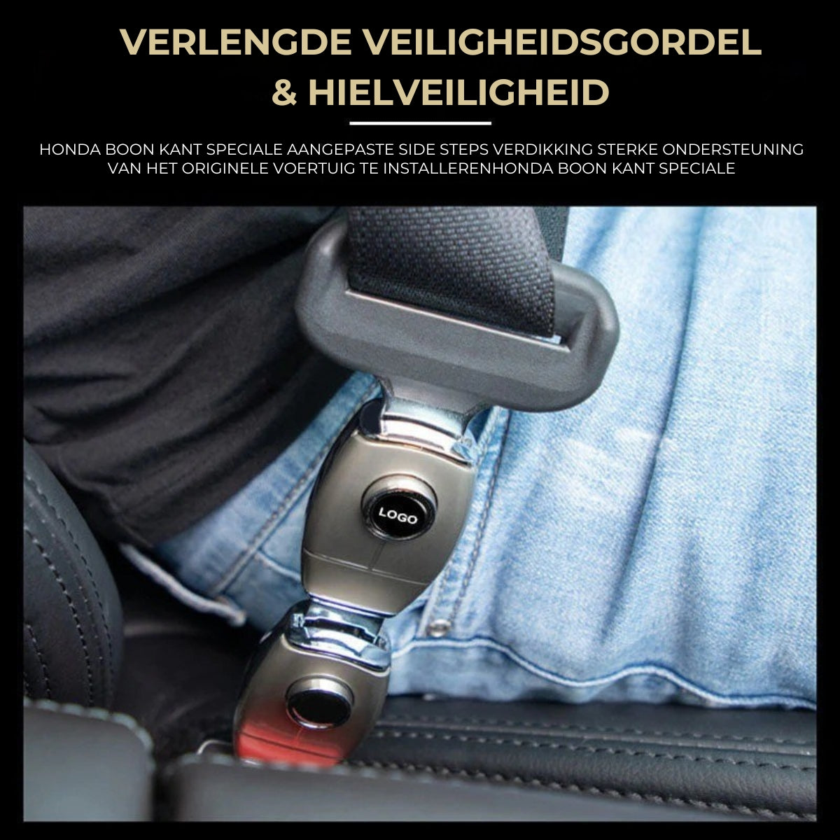 Verlenggesp autogordel Zinklegering