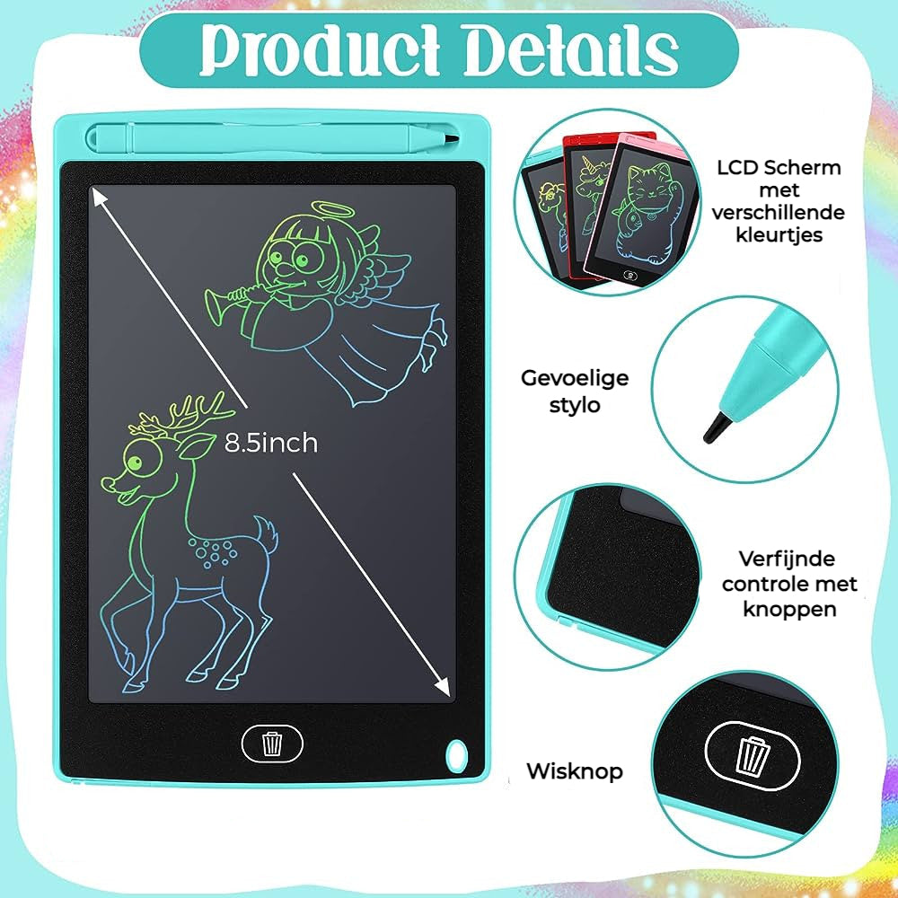 8,5" LCD MAGISCHE TEKENTABLET