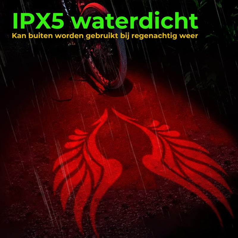 Fietsachterlicht - Vleugelprojectie