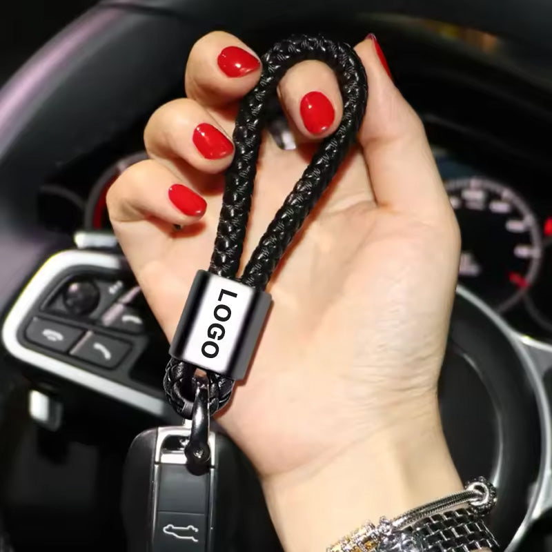 Gevlochten Auto Sleutelhanger