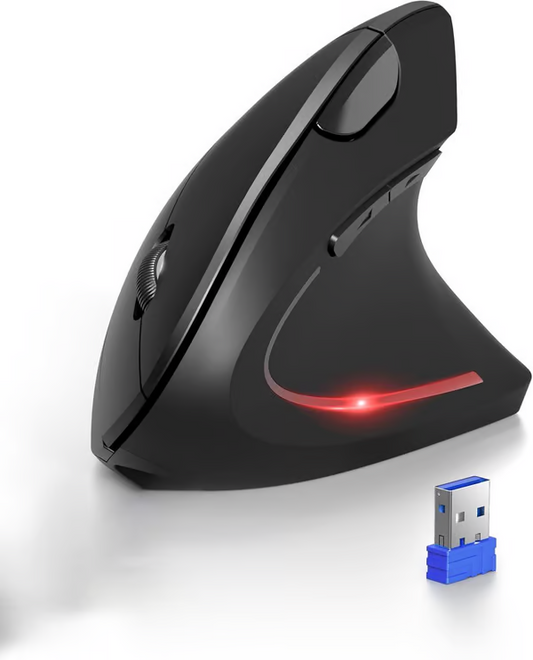 Draadloze USB-oplaadbare Ergonomische Optische Muis