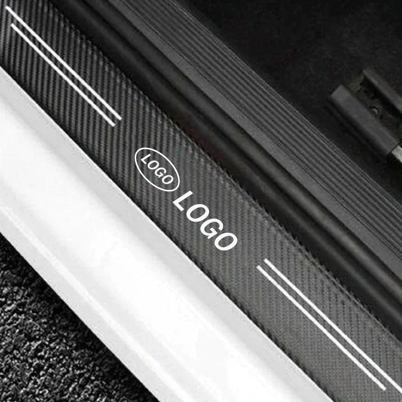 Carbon Auto Deurdrempel Stickers (4 STUKS)