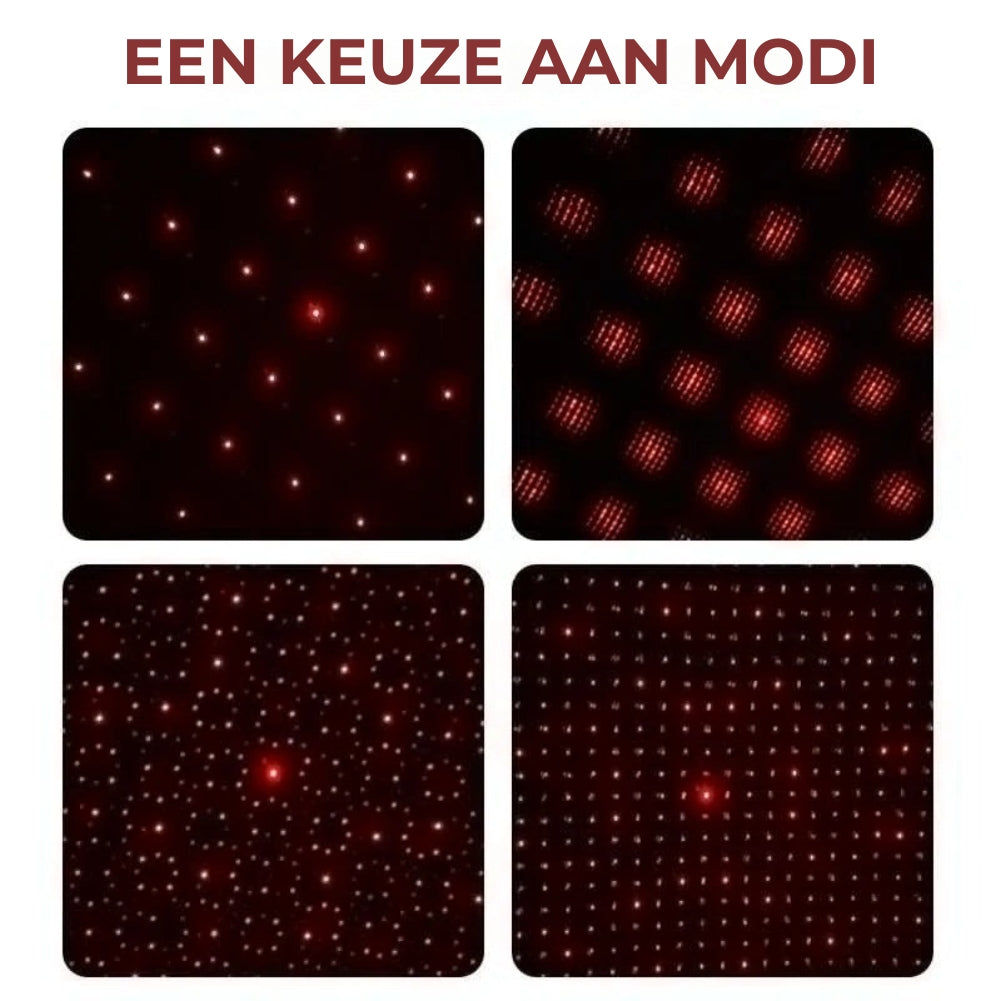 USB Projectielampje Auto Sfeerverlichting