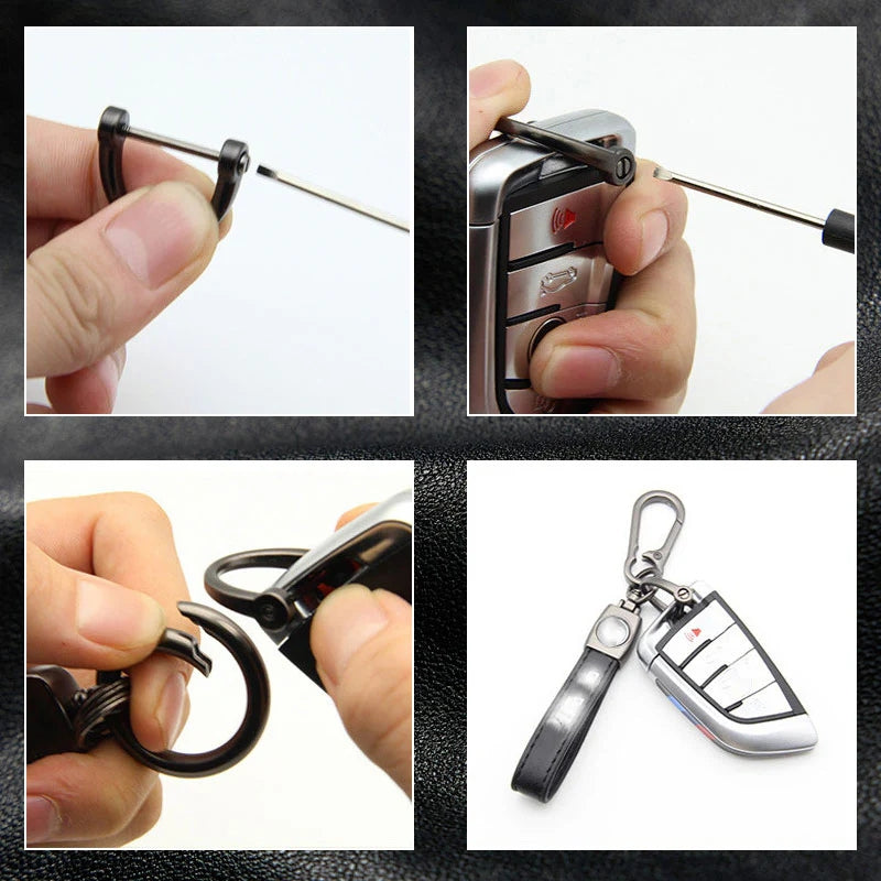 Leren Autosleutelhanger