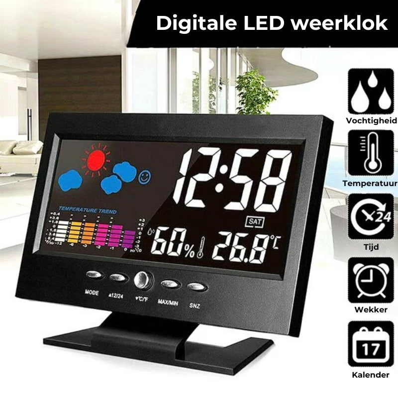 Digitale LED Weerklok