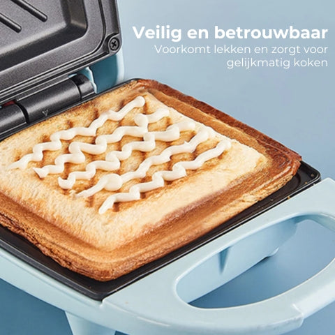 Compacte multifunctionele sandwichgrill met snelle opwarming