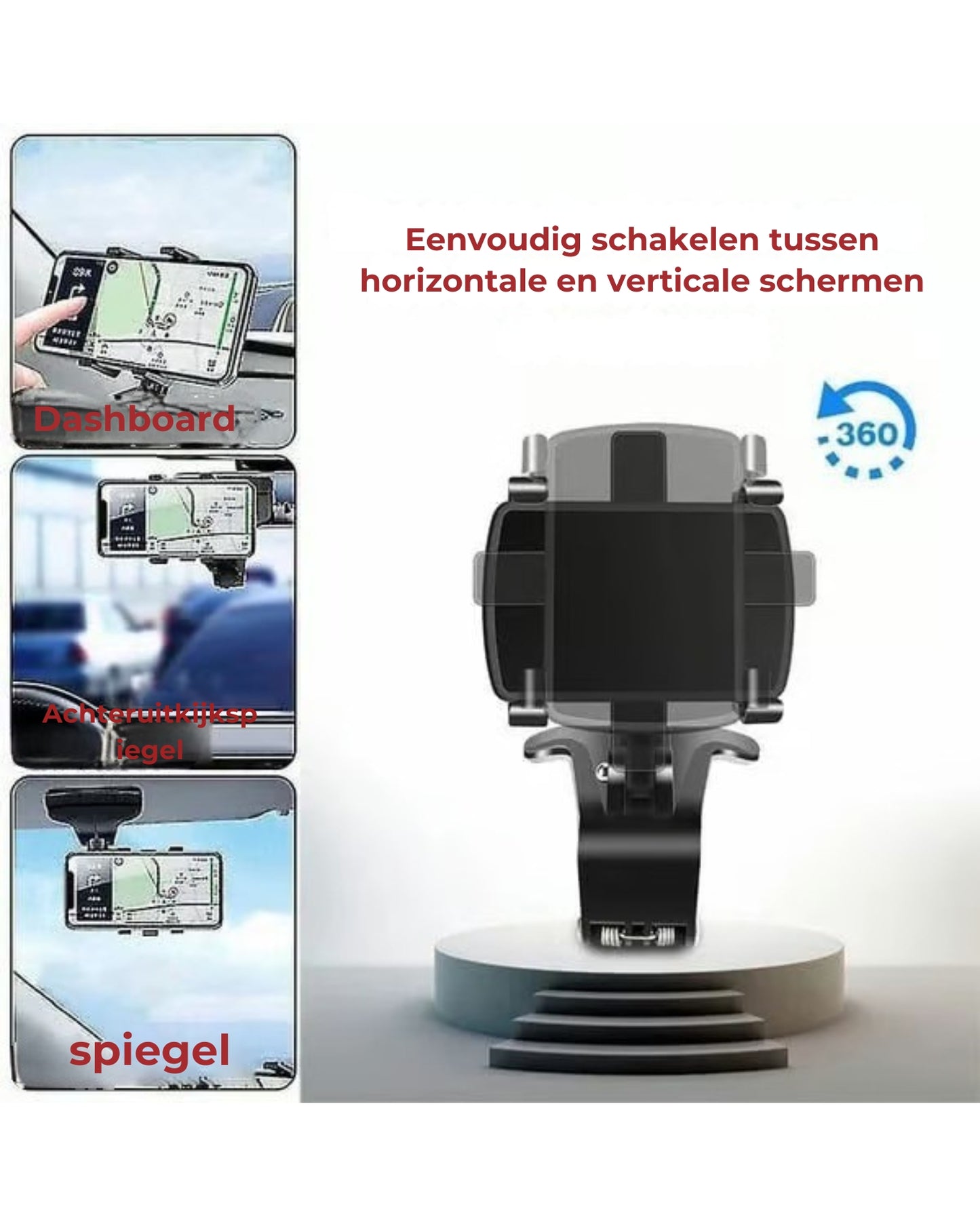 Autodashboard Roterende Telefoonhouder