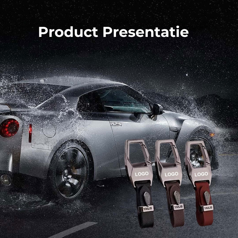Autosleutels Leren Sleutelhanger