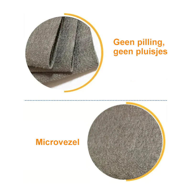 Diepreinigende Schoonmaakdoek (geen vegen, strepen, of pluisjes)
