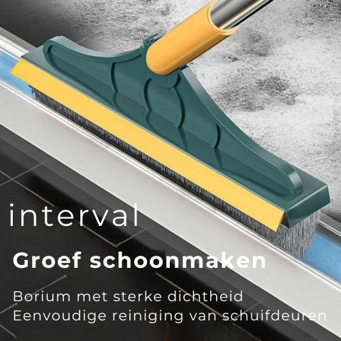 2 In 1 Vloerborstel - Veeg & Schrob