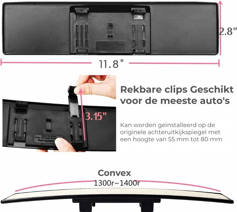 Panoramische Auto Achteruitkijkspiegel