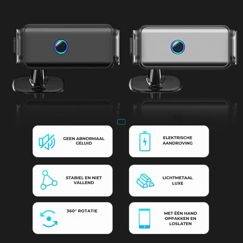 Houder360° TelefoonKlem: Automatische Klem Dashboard En Ventilatierooster Telefoonhouder