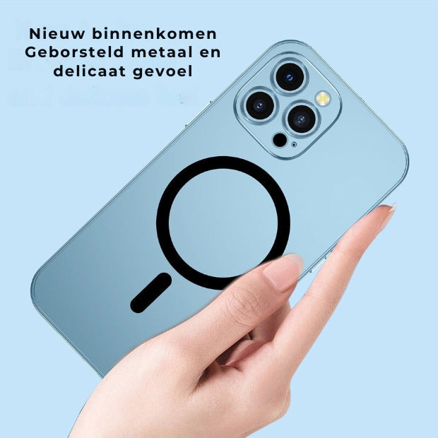 iPhone Magsafe Hoesje - mat aluminium metaal