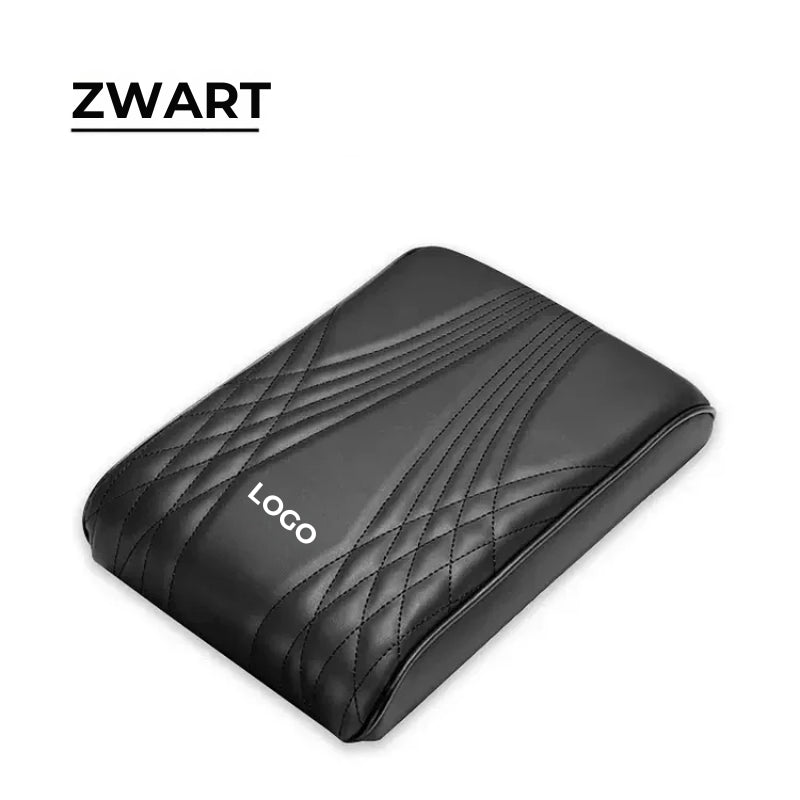 Auto Armsteunn Cover - Leer + Geheugenkatoen