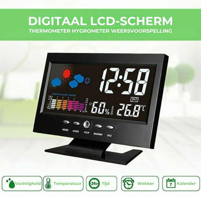 Digitale LED Weerklok