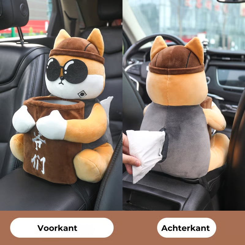 Pluche Auto Tissuehouder