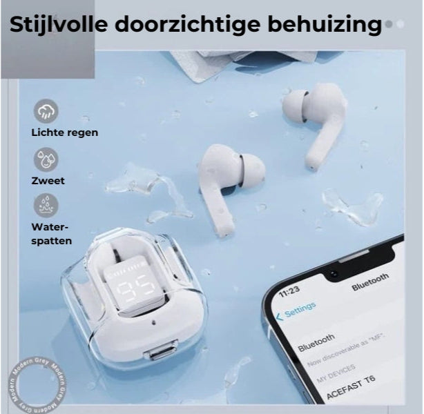 T6 Smart Display Bluetooth Earbuds