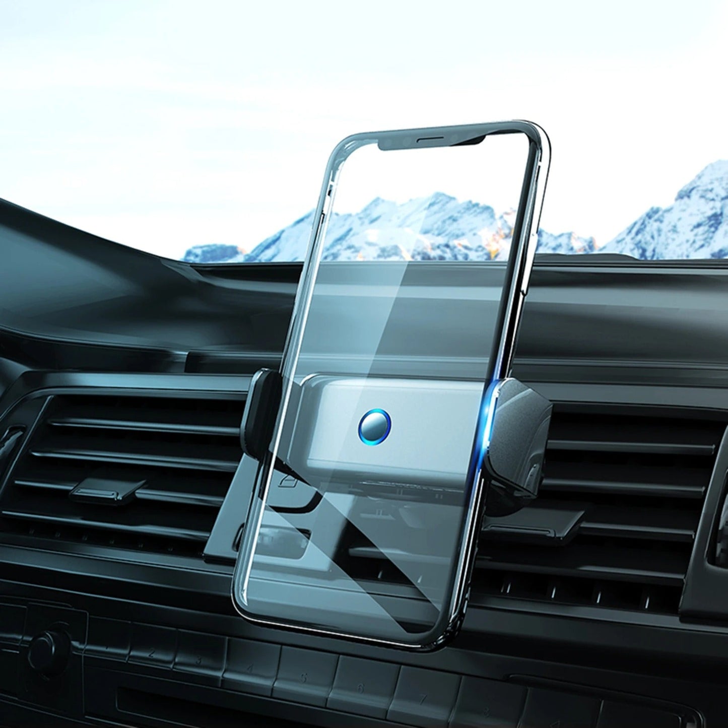 Houder360° TelefoonKlem: Automatische Klem Dashboard En Ventilatierooster Telefoonhouder