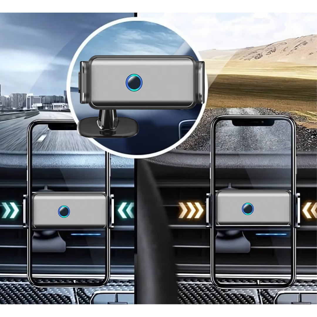 Houder360° TelefoonKlem: Automatische Klem Dashboard En Ventilatierooster Telefoonhouder