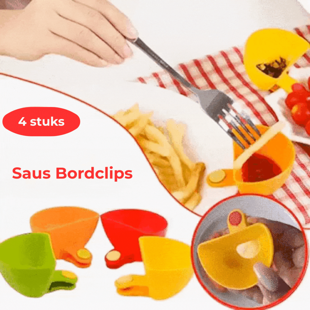 Saus Bordclips - 4 Stuks
