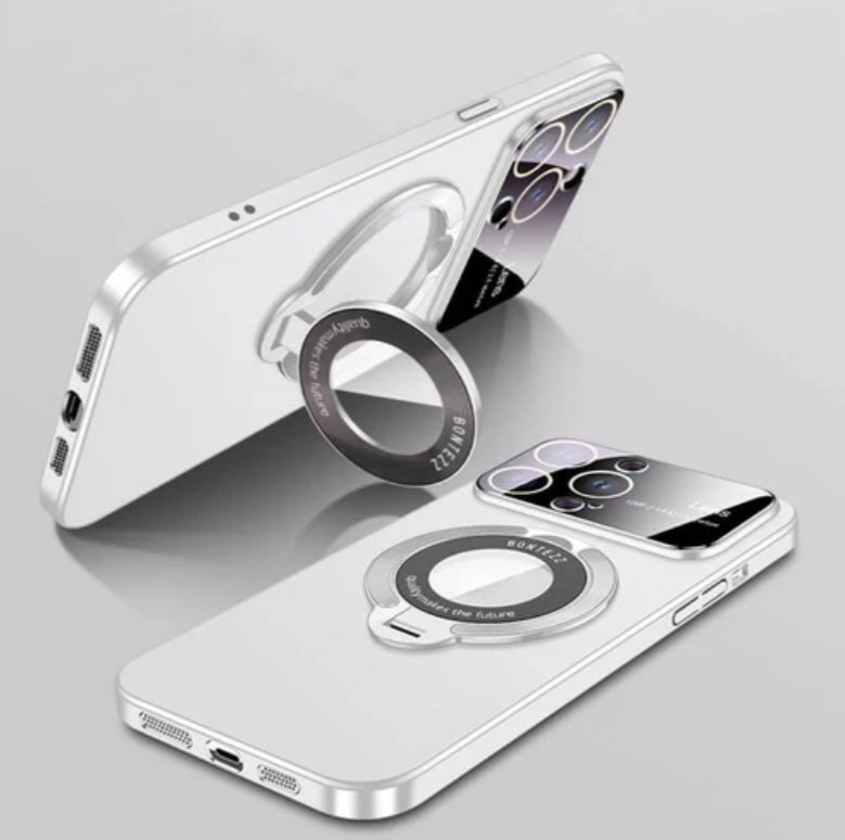 iPhone Metallic Hoesje - Statief en Camerabescherming