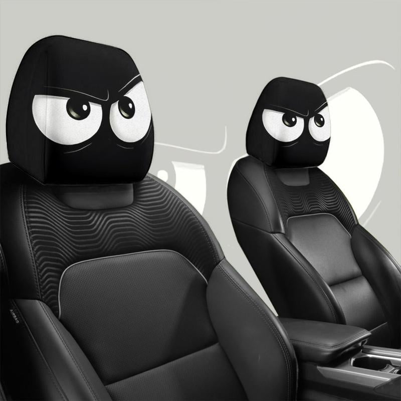 Grappige Cartoon Autokopsteunhoezen β 2 Stuks 2d Universeel Passend