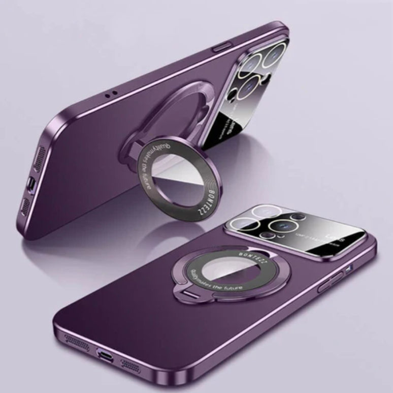 iPhone Metallic Hoesje - Statief en Camerabescherming