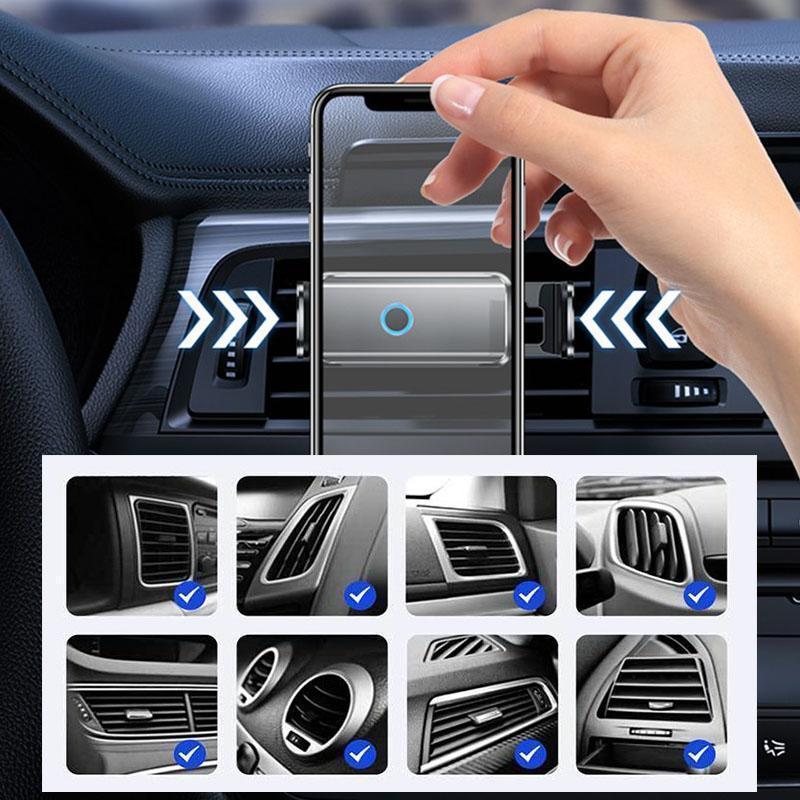 Houder360° TelefoonKlem: Automatische Klem Dashboard En Ventilatierooster Telefoonhouder