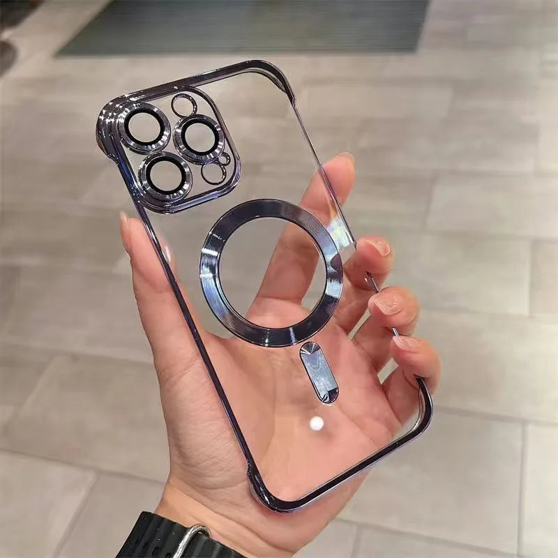 Transparant, Frameloos iPhone Hoesje (MagSafe)
